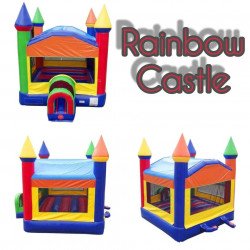 Rainbow Castle Bounce House