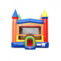 xbh rnbwmod 14a front 2 1684521684 Rainbow Castle Bounce House